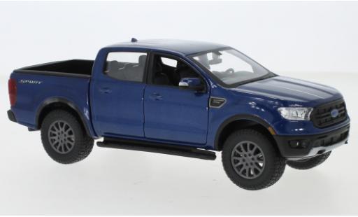 Ford Ranger 1/24 Maisto metallico blu 2019 modellino in miniatura