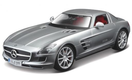 Mercedes SLS 1/18 Maisto AMG (C197) grigio 2010 modellino in miniatura