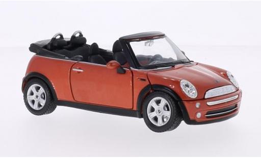 Mini Cooper 1/24 Maisto Cabriolet metallico orange 2004 modellino in miniatura