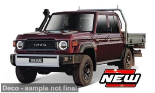 Toyota Land Cruiser 1/43 Maisto 70 rot 1:43 modellino in miniatura