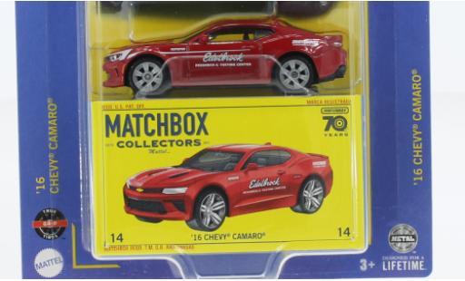 Chevrolet Camaro 1/64 Matchbox rosso 2016 modellino in miniatura