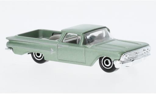 Chevrolet El Camino 1/64 Matchbox metallise la chaux 1960 modellino in miniatura