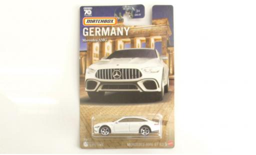 Mercedes AMG GT 1/64 Matchbox 63S metallise bianco modellino in miniatura