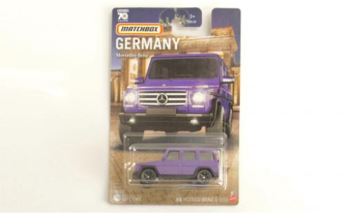 Mercedes Classe G 1/64 Matchbox G550 mattlila modellino in miniatura