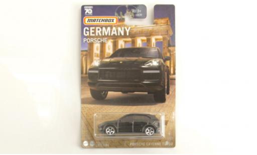 Porsche Cayenne Turbo 1/64 Matchbox nero modellino in miniatura