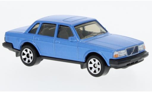 Volvo 240 1/64 Matchbox blu modellino in miniatura