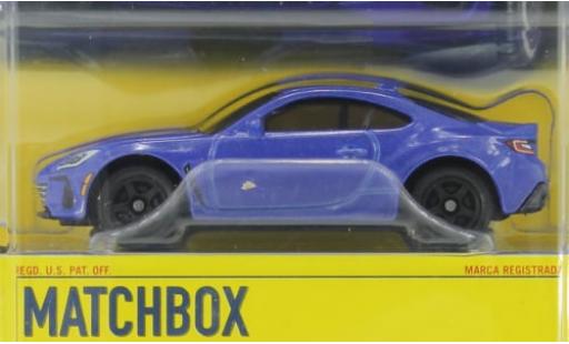 Subaru BRZ 1/64 Matchbox metallise blau 2021 1:64 modellino in miniatura