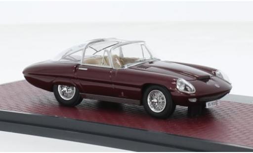 Alfa Romeo 6C 1/43 Matrix 3000 Superflow IV Pininfarina metallise rot 1960 1:43 modellino in miniatura