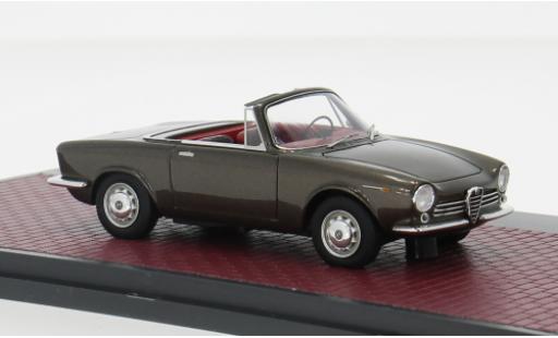 Alfa Romeo Giulia 1/43 Matrix GT Spider Prototipo braun 1963 1:43 modellino in miniatura