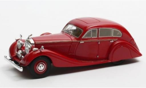 Bentley 4.5 1/43 Matrix Litre Gurney-Nutting Airflow Saloon rosso RHD 1936 #B118HK modellino in miniatura