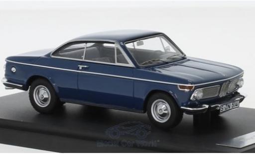 Bmw 1600 1/43 Matrix -2 Baur Coupe blu 1967 modellino in miniatura