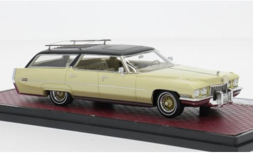 Cadillac Deville 1/43 Matrix DeVille Wagon Personalcar from Elvis Presley beige/schwarz 1972 1:43 modellino in miniatura