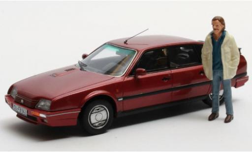 Citroen CX 1/43 Matrix 25 GTi Turbo 2 metallico rosso 1986 Duisburg Edition avec Figur: Horst S. modellino in miniatura