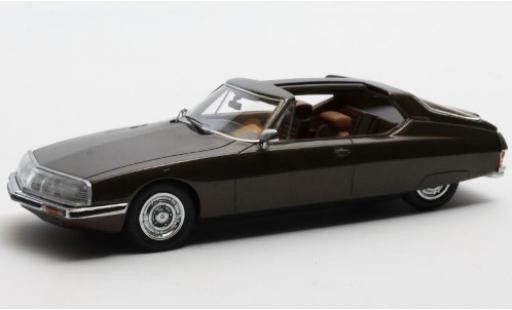 Citroen SM 1/43 Matrix Heuliez Espace metallico marroneee 1970 modellino in miniatura