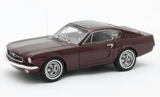 Ford Mustang 1/43 Matrix Shorty metallico rosso 1964 modellino in miniatura