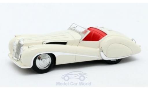 Jaguar SS 1/43 Matrix 100 bianco 1939 Roadster Vanden Plas modellino in miniatura