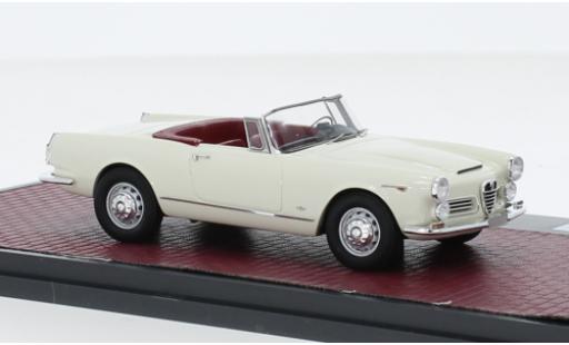 Alfa Romeo 2600 1/43 Matrix Spider bianco 1962 modellino in miniatura