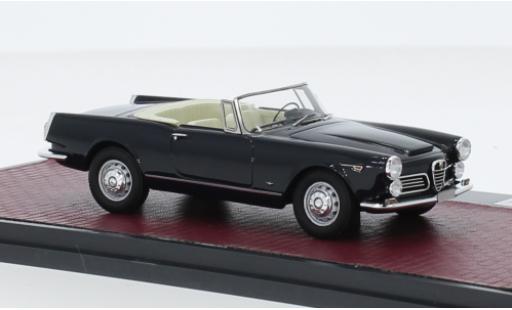 Alfa Romeo 2600 1/43 Matrix Spider blu foncé 1962 modellino in miniatura
