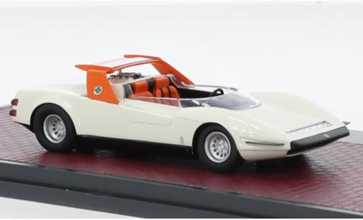 Alfa Romeo P3 1/43 Matrix 3 Roadster Pininfarina bianco/orange 1968 modellino in miniatura