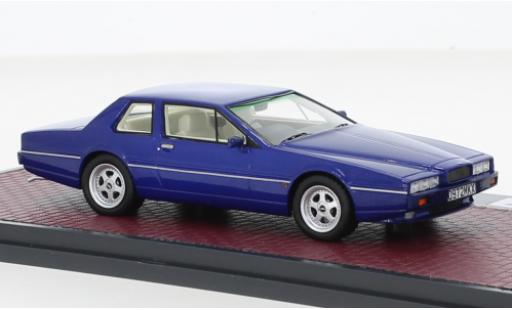 Aston Martin Lagonda 1/43 Matrix SWB Virage metallise blu RHD 1986 modellino in miniatura