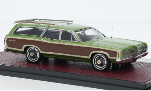 Ford LTD 1/43 Matrix Country Squire metallise vert/optique de bois 1969 modellino in miniatura