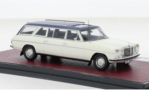Mercedes 230 1/43 Matrix /8 (V114) LWB Crayford Estate bianco/blu 1971 modellino in miniatura