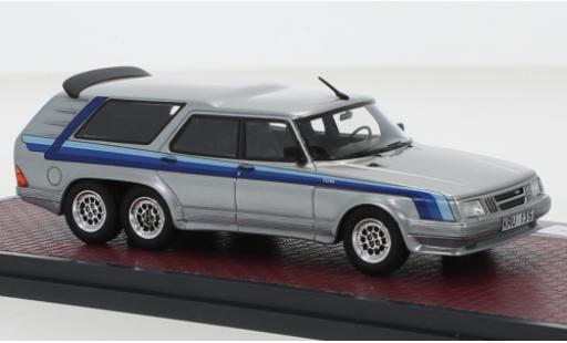 Saab 90 1/43 Matrix 6 Turbo Concept grigio 1984 modellino in miniatura