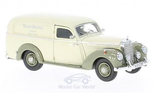 Mercedes 220 1/43 Matrix Lieferwagen Autenrieth beige/grigio 1952 modellino in miniatura