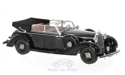 Mercedes 770 1/43 Matrix Cabriolet D nero 1938 offen modellino in miniatura