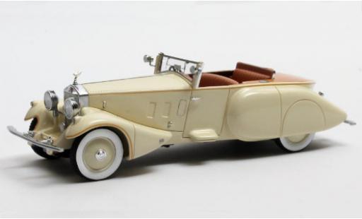 Rolls Royce Phantom 1/43 Matrix II Barker Boattail beige RHD 1930 Maharaja of Rewa (#179XJ) modellino in miniatura