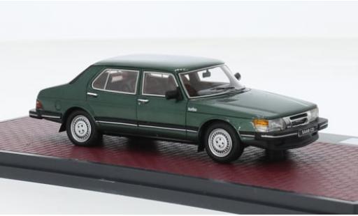 Saab 900 1/43 Matrix CD Turbo metallise grün 1981 1:43 modellino in miniatura