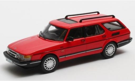 Saab 900 1/43 Matrix Safari rosso 1990 modellino in miniatura