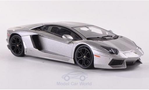 Lamborghini Aventador LP700-4 1/43 Hot Wheels Elite LP700-4 metallico grigio modellino in miniatura