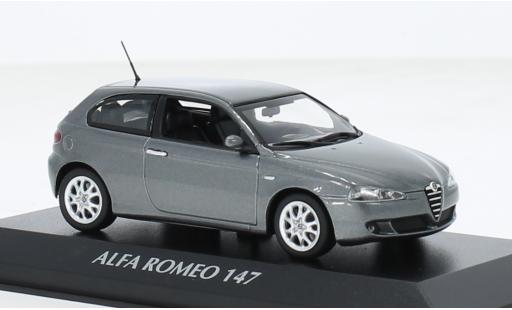 Alfa Romeo 147 1/43 Maxichamps metallise grau 2005 1:43 modellino in miniatura