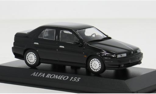 Alfa Romeo 155 1/43 Maxichamps schwarz 1992 1:43 modellino in miniatura