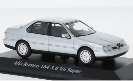 Alfa Romeo 164 1/43 Maxichamps 3.0 V6 Super grigio 1992 modellino in miniatura