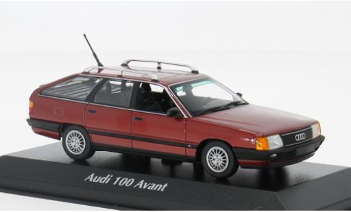 Audi 100 1/43 Maxichamps (C3) Avant rot 1990 1:43 modellino in miniatura