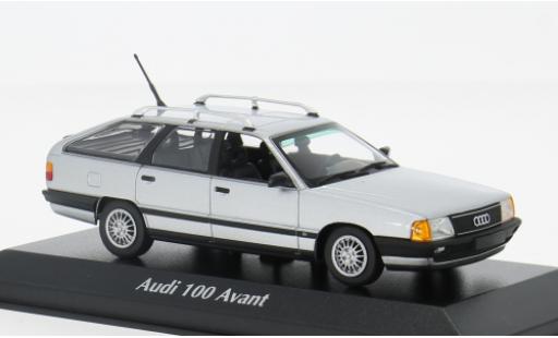 Audi 100 1/43 Maxichamps (C3) Avant silber 1990 1:43 modellino in miniatura