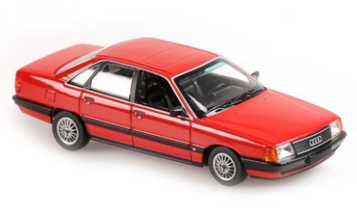 Audi 100 1/43 Maxichamps rosso 1990 modellino in miniatura