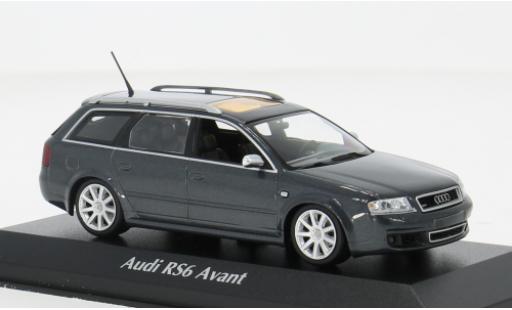 Audi A6 1/43 Maxichamps Avant metallise grau 2002 1:43 modellino in miniatura
