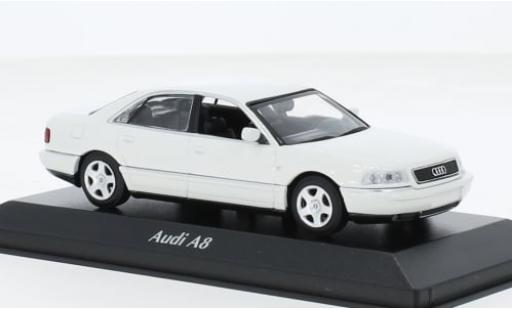 Audi A8 1/43 Maxichamps weiss 1999 1:43 modellino in miniatura