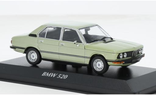 Bmw 520 1/43 Maxichamps (E12) metallise grün 1972 1:43 modellino in miniatura