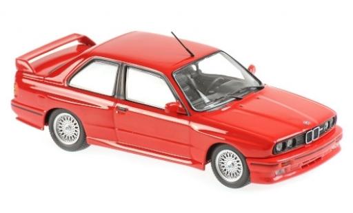 Bmw M3 1/43 Maxichamps (E30) rosso 1987 modellino in miniatura