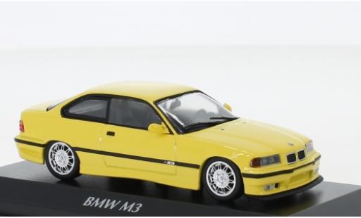 Bmw M3 1/43 Maxichamps (E36) giallo 1992 modellino in miniatura