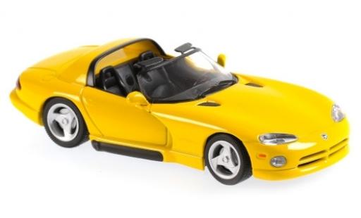 Dodge Viper 1/43 Maxichamps giallo 1993 modellino in miniatura