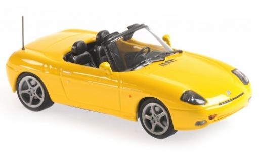Fiat Barchetta 1/43 Maxichamps giallo 1995 modellino in miniatura