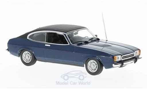 Ford Capri 1974 1/43 Maxichamps II 2.3 GT blu/nero 1974 modellino in miniatura