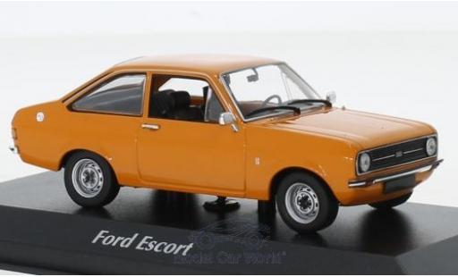Ford Escort 1/43 Maxichamps 1.3 orange 1975 modellino in miniatura