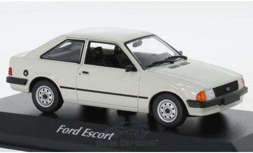 Ford Escort 1/43 Maxichamps MK III grigio 1981 modellino in miniatura