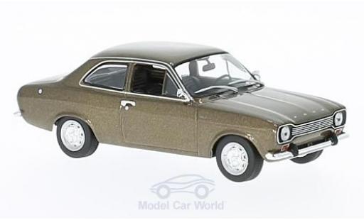 Ford Escort MKI 1/43 Maxichamps MKI metallico marroneee 1968 modellino in miniatura